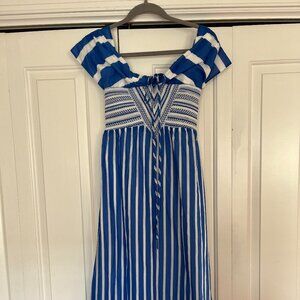 NWT Tanya Taylor Smocked Cotton Dress, sz 2
